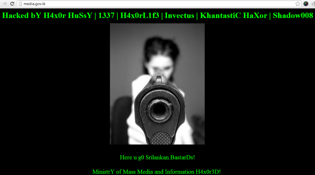 Sri Lankan Army Website Hacked By Hackers 2