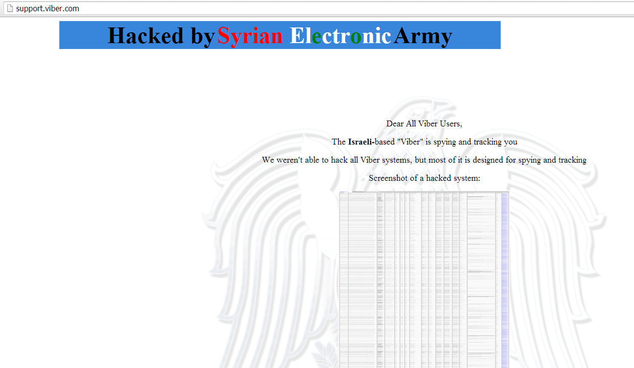 Website of Phone and texting app ‘Viber’ Hacked & Defaced by Syrian Electronic Army