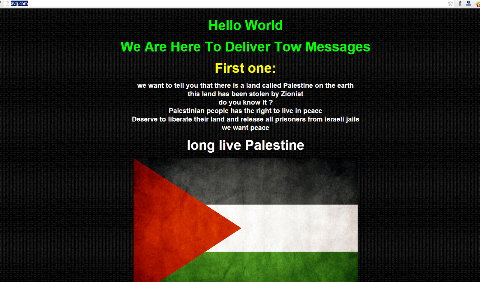 Whatsapp and AVG Antivirus Firm Websites defaced by Palestinian Hackers