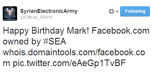 'Happy Birthday Mark!' Syrian Electronic Army claims control over Facebook, Google, Yahoo and Amazon domains-2-7