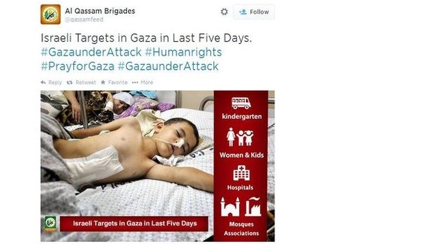 Hamas tries to win over the public with images of wounded civilians