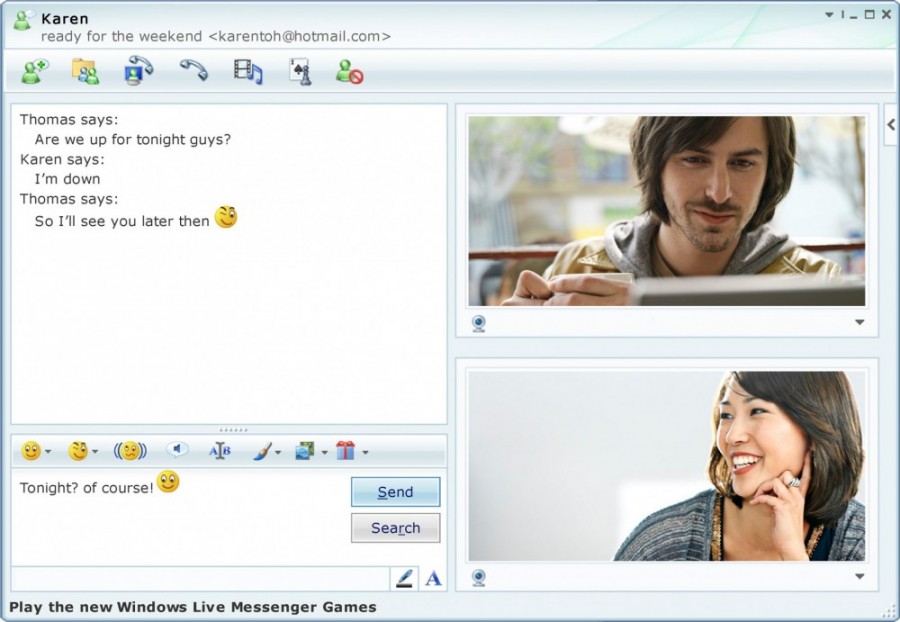 MSN Messenger / Credit: Microsoft.com