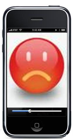 iPhone sad