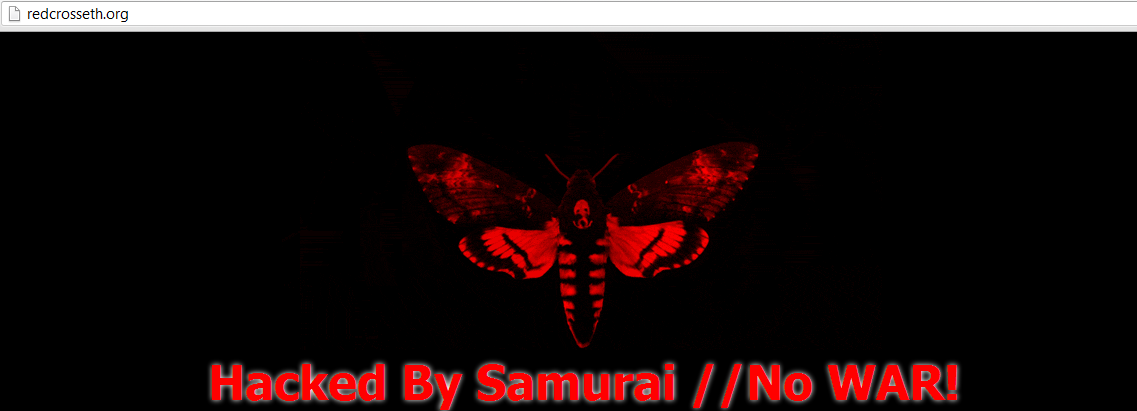 Ethiopian-Red- Cross-Website -Hacked -& -Defaced -by -Samurai- -Hacker