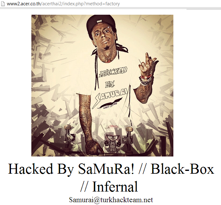 acer-thiland-website-hacked-by-turk-hack-team-samurai