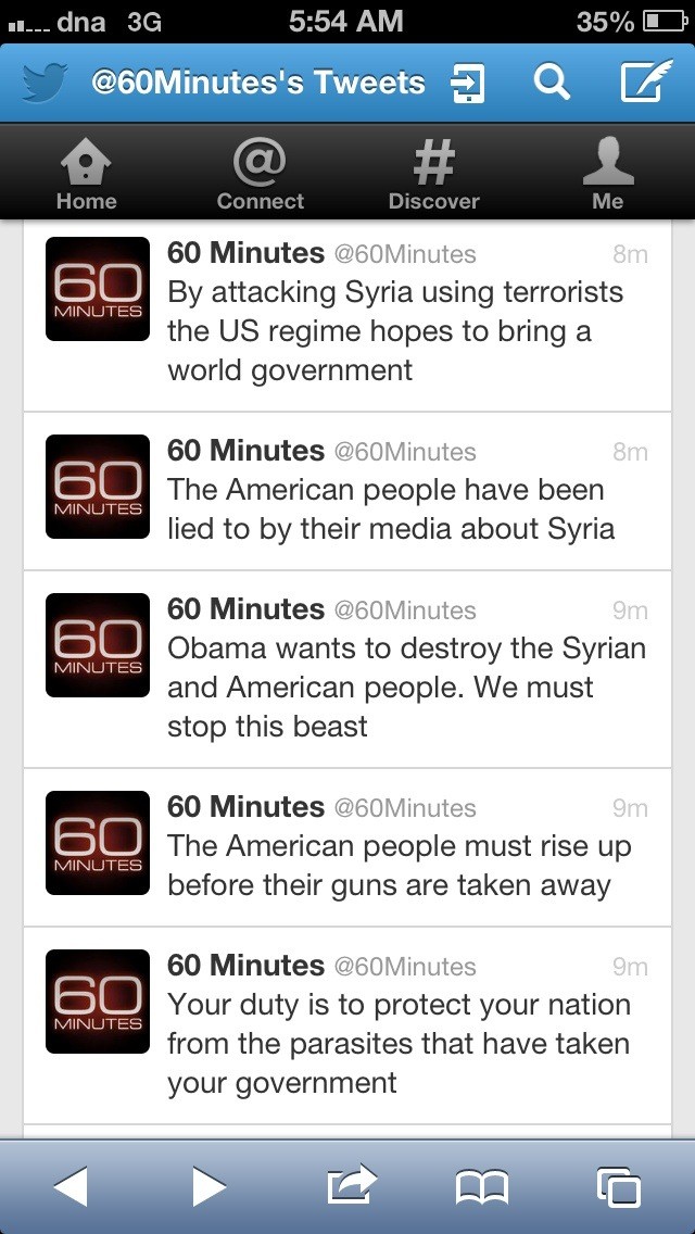 Syrian Electronic Army Hacks CBS Twitter To Claim Obama Involvement in Boston Bombings-2