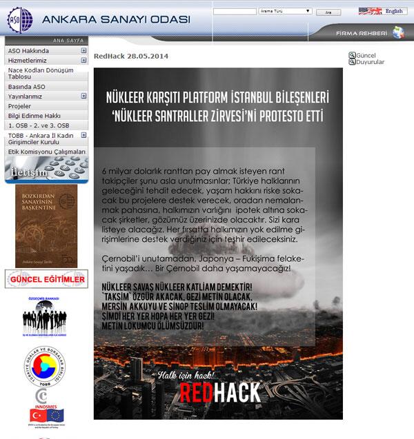 Deface page left by the hackers