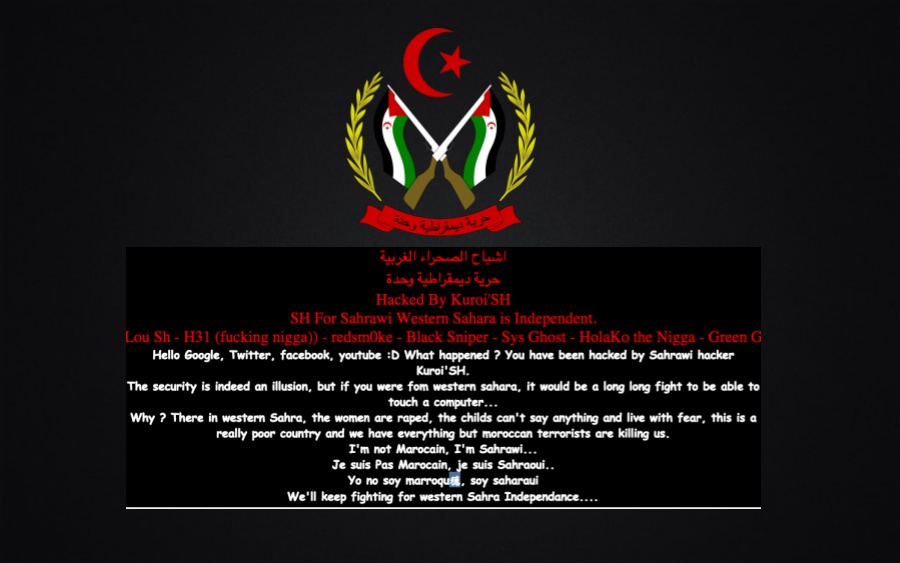 Google Vanuatu Domain Hacked, Left with Anti-Morocco Messages