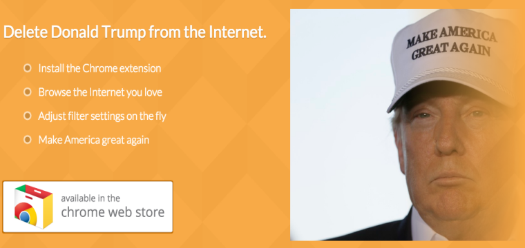 New Chrome Extension Lets You Erase Donald Trump From The Internet