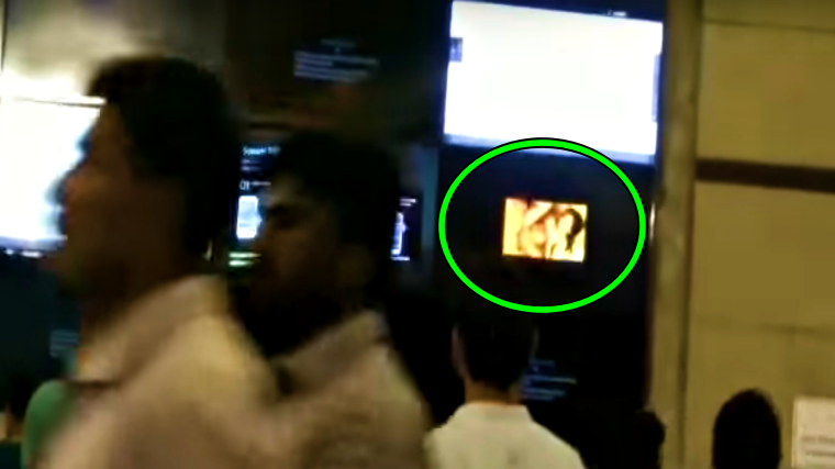 760px x 427px - Someone hacked train station' screen in India with Hardcore Porn