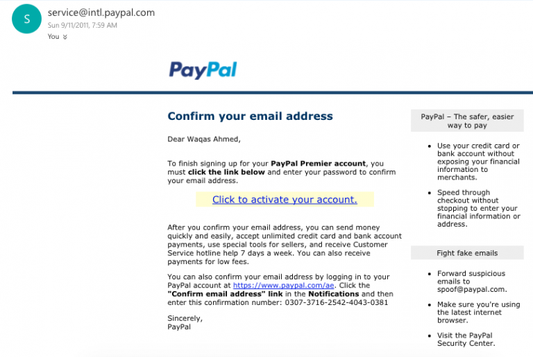 A Tricky Paypal Phishing Scam That Comes From Official Paypal Email