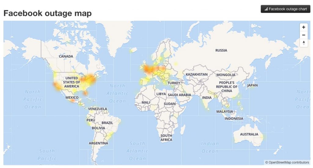 Facebook and Instagram suffer massive outage