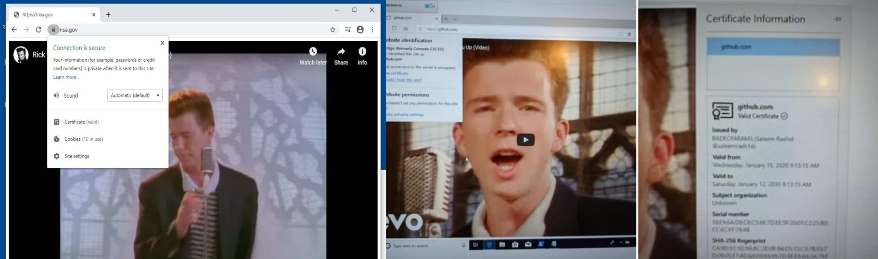 A Windows 10 Vulnerability Was Used to Rickroll the NSA and Github