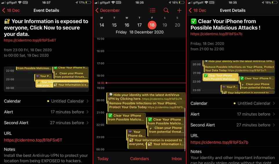 Iphone Calendar Events Spam Is Back Here S How To Get Rid Of It