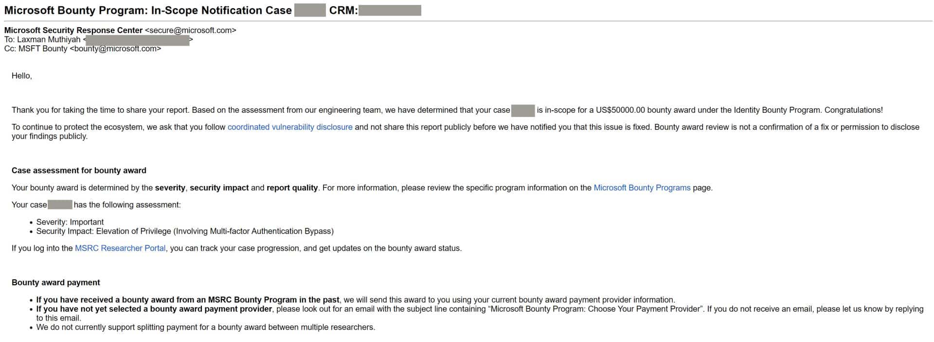 microsoft account security code text