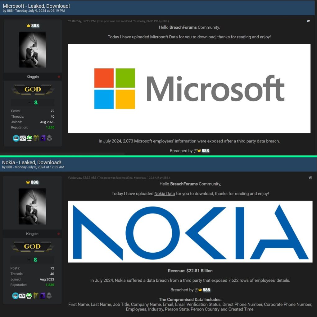 Hacker Leaks Thousands of Microsoft and Nokia Employee Details
