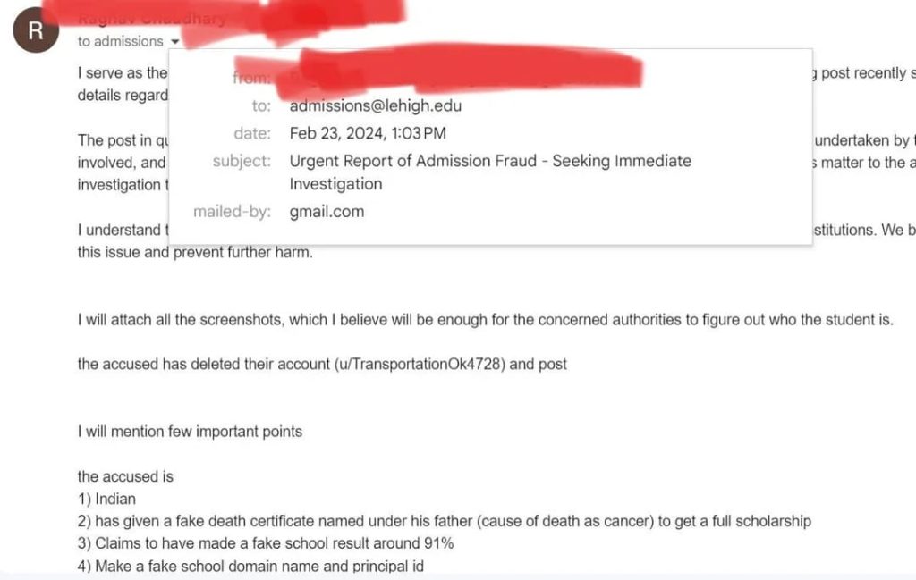 Ai Transkript, Sahte Okul Web Sitesi: Öğrencinin ABD Burs Dolandırıcılığı Reddit'te Ortaya Çıktı