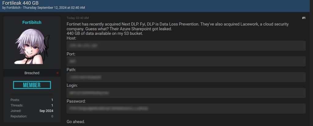 Fortinet Confirms Limited Data Breach After Hacker Leaks 440 GB of Data