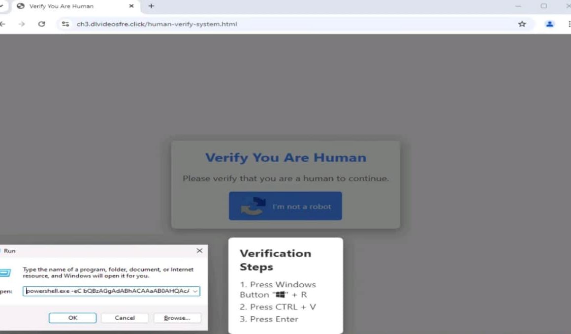 Fake CAPTCHA Pages Used by Lumma Stealer to Spread Fileless Malware