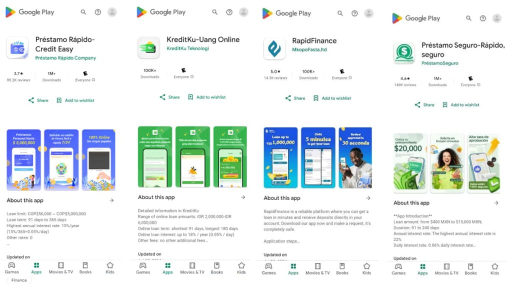 15 SpyLoan Apps Found on Play Store Targeting Millions