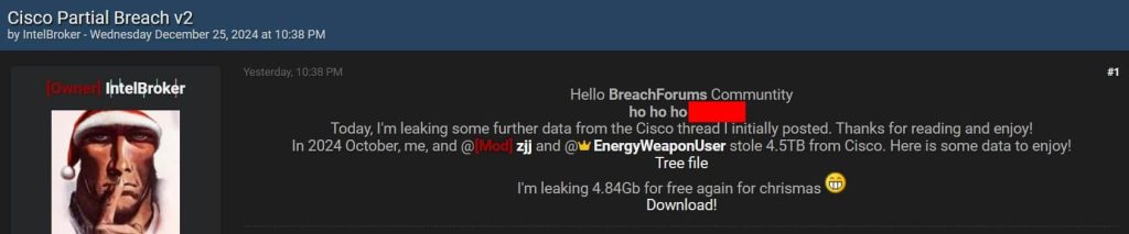 Hackers Release Second Batch of Stolen Cisco Data