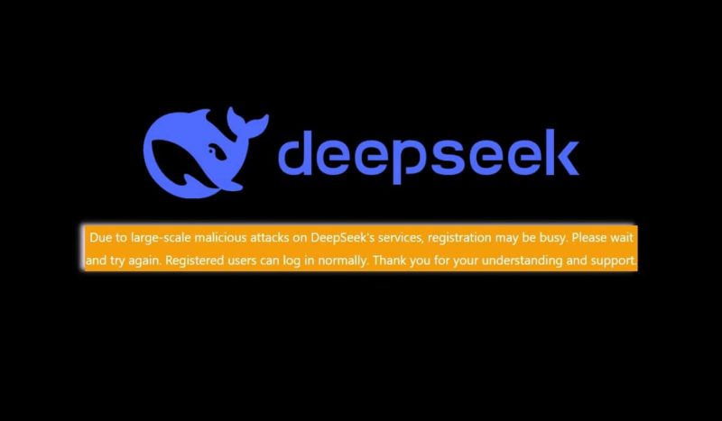 DeepSeek Faces Large-scale Cyberattack, Halts New User Registrations