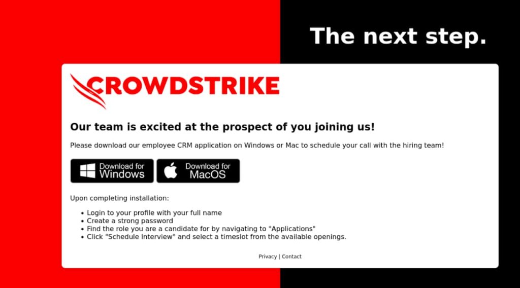 Fake CrowdStrike Recruiters Distribute Malware Via Phishing Emails