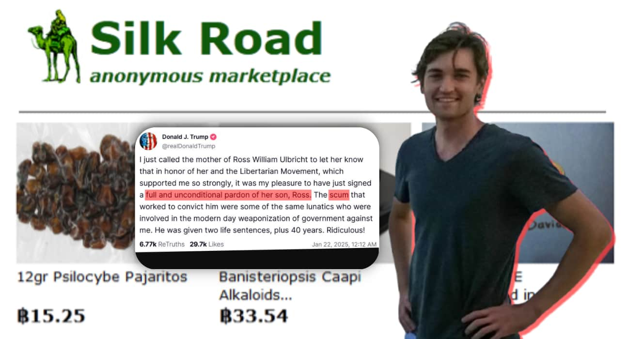 Trump Pardons Silk Road Founder Ross Ulbricht, Calls Prosecutors 'Scum'