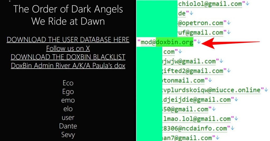 Doxbin Data Breach: Hackers Leak 136,000+ User Records and Blacklist File