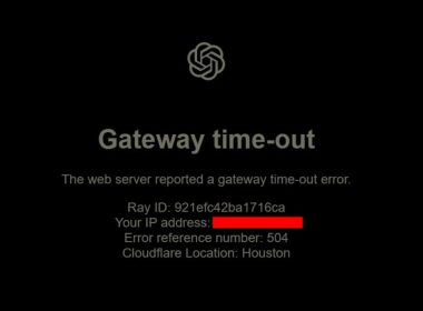 ChatGPT Down as Users Report "Gateway Time-out" Error