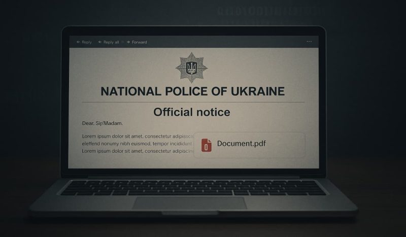 Fake Ukraine Police Notices Spread New Amatera Stealer and PureMiner