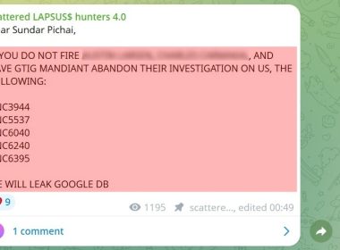 Scattered Lapsus$ Hunters Demand Google Fire Security Experts or Face Data Leak