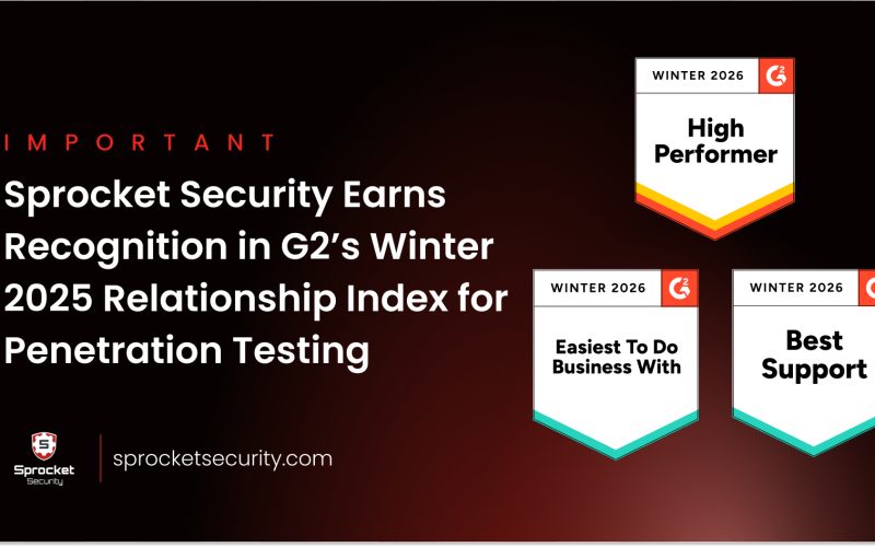 Sprocket Security Earns Repeat Recognition in G2’s Winter 2025 Relationship Index for Penetration Testing