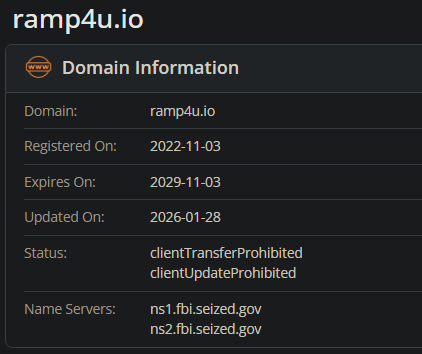 Russian Cybercrime Platform RAMP Forum Seized by Feds