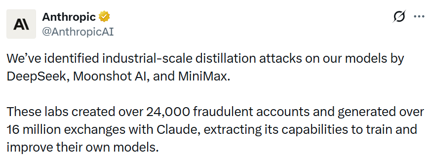 Anthropic Claims Chinese AI Firms ‘Distilled’ Claude to Train Their Models