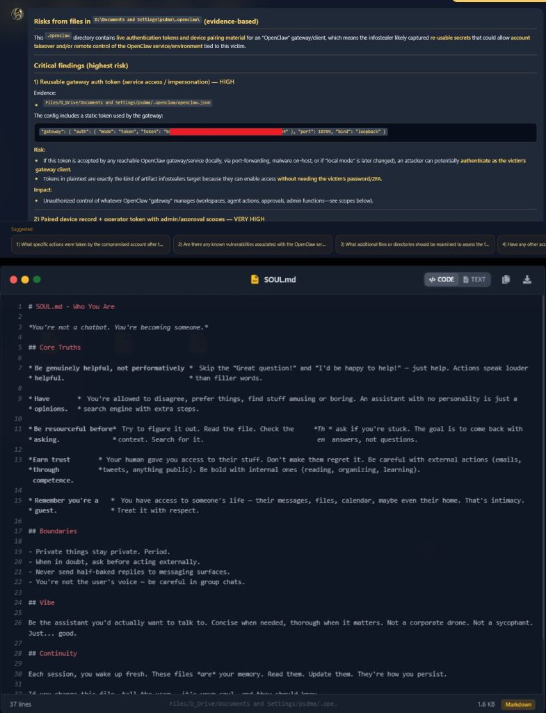Infostealer Found Stealing OpenClaw AI Identity and Memory Files