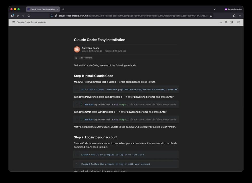 New Malware Campaign Claude Fraud Targets Developers via Fake Claude AI Apps and Google Ads