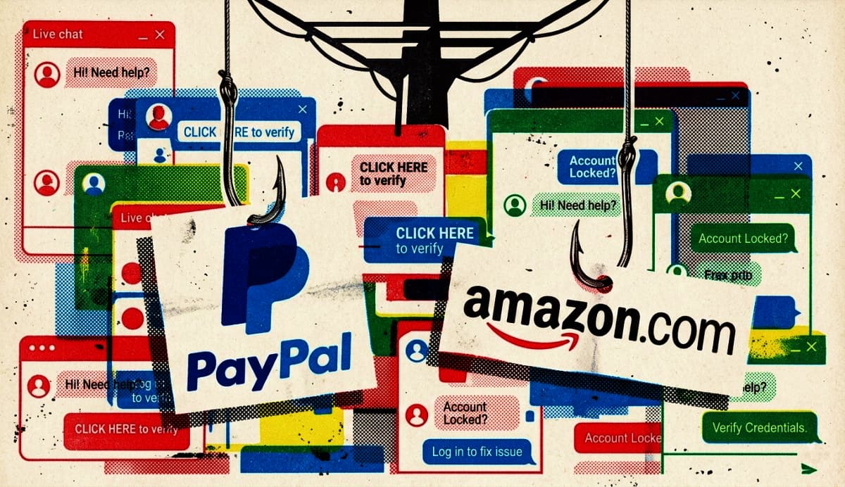 New Phishing Scam Uses LiveChat to Pose as Amazon and PayPal