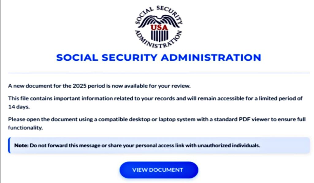 New Social Security Scam Emails Use Fake Tax Documents to Hijack PCs