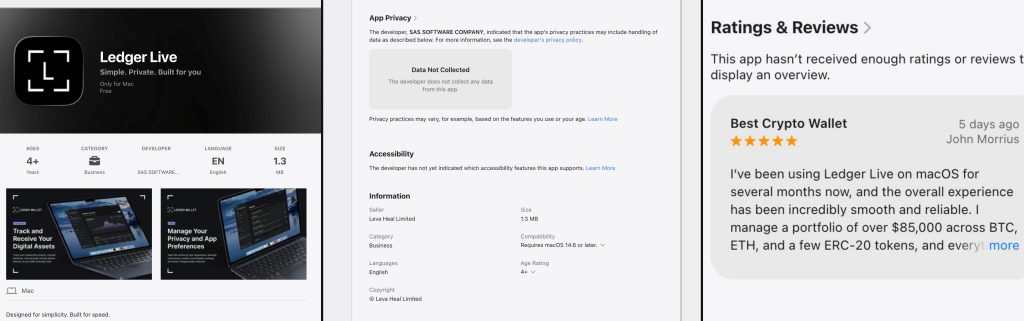 Fake Ledger Live App on Apple Store Linked to $9.5M Crypto Theft
