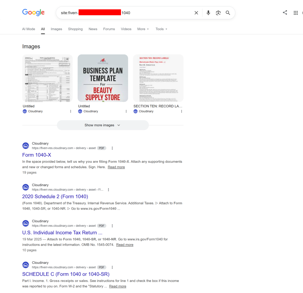 Researchers Say Fiverr Left User Files Open to Google Search