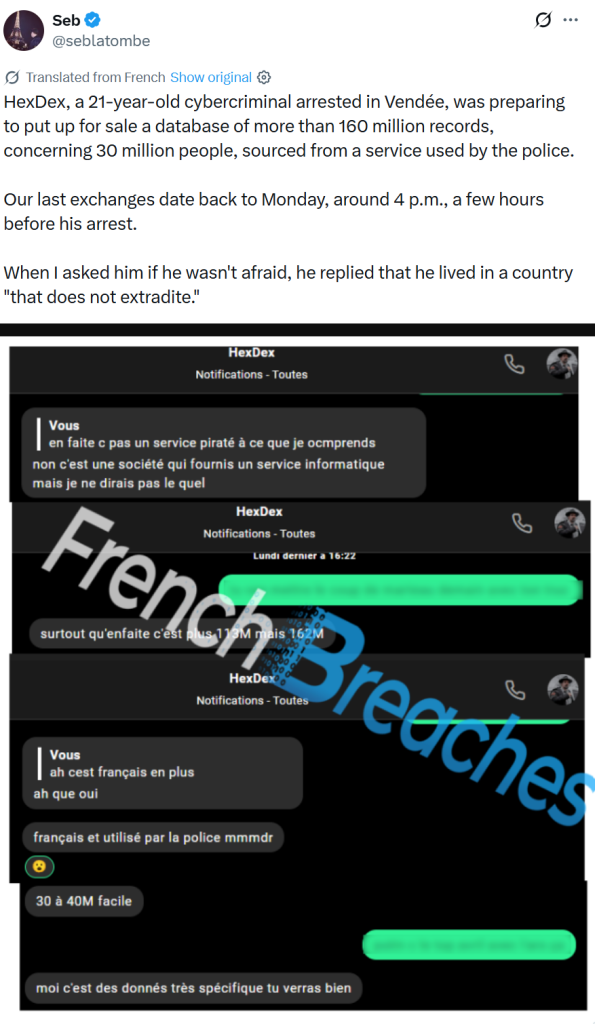 French Police Detain Hacker HexDex for Targeting Sports Groups and Ministry Systems