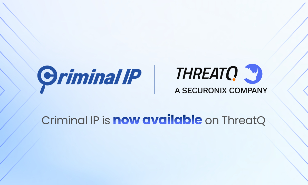 Criminal IP and Securonix ThreatQ Collaborate to Enhance Threat Intelligence Operations