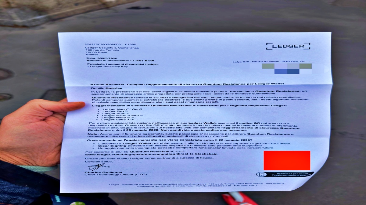 Scammers Send Physical Phishing Letters to Steal Ledger Wallet Seed Phrases