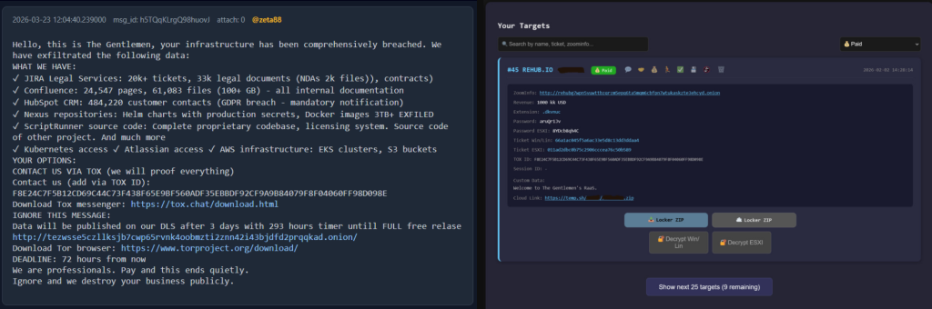 The Gentlemen Ransomware Gang Hit by Internal Breach, Operations Exposed