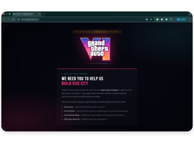 Fake GTA 6 Early Access Websites Target Gamers with Crypto Scams