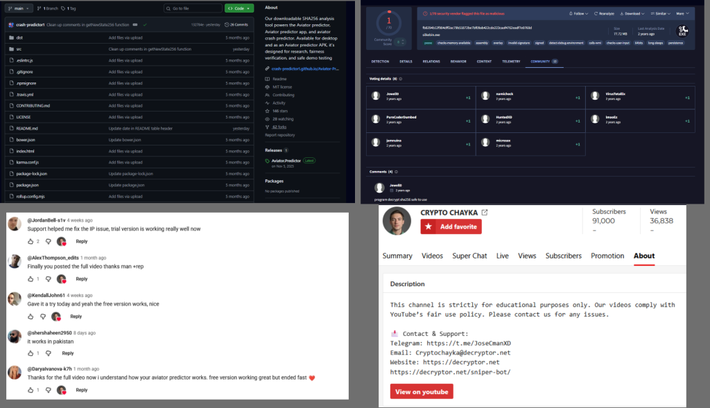 Scammers Use Fake GitHub Stars, VirusTotal Reviews to Spread Crypto Clipper