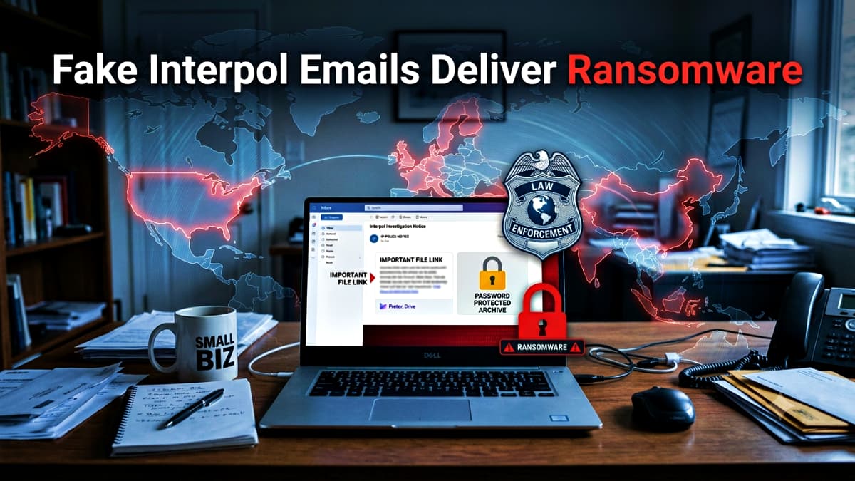 Fake Interpol Investigation Emails Push Ransomware at Small Businesses