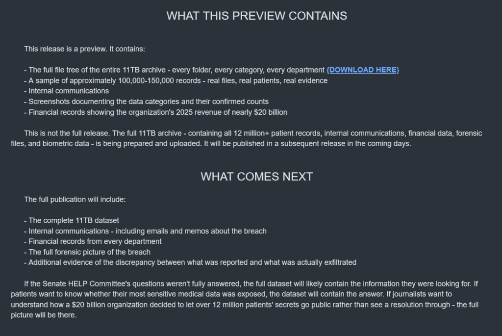 LeakNet Claims NYC Health + Hospitals Breach Affected 12 Million Patients